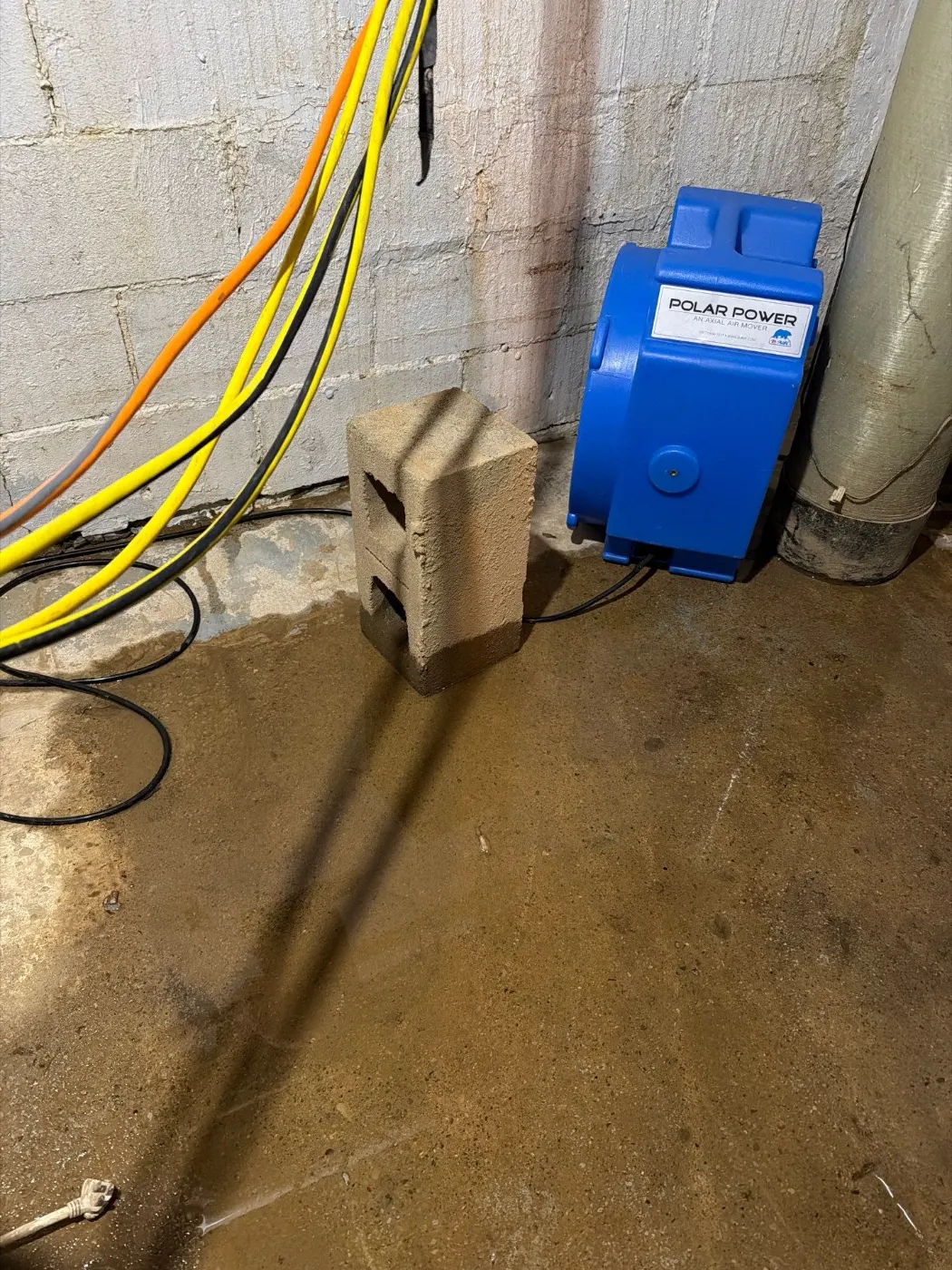 Basement water extraction in Stoney Run Indiana home